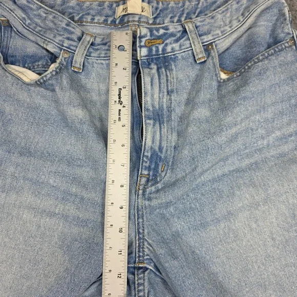 Madewell Jeans Women 28 Blue Straight Leg High Rise Light Wash - Picture 5 of 16